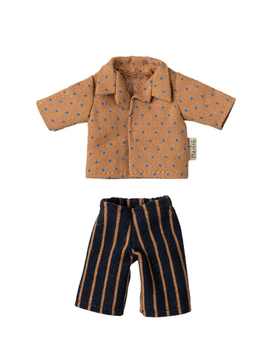 Maileg Shirt And Striped Pants, Dad Mouse