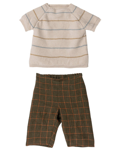 Maileg Size 5 Rabbit In Pants + Knitted Sweater