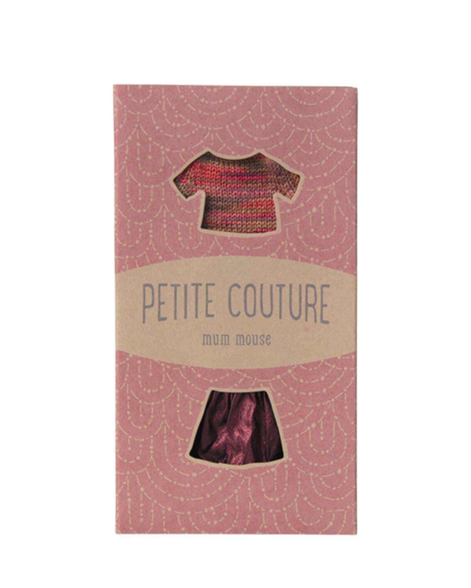 Maileg Skirt And Knitted Blouse, Mum Mouse