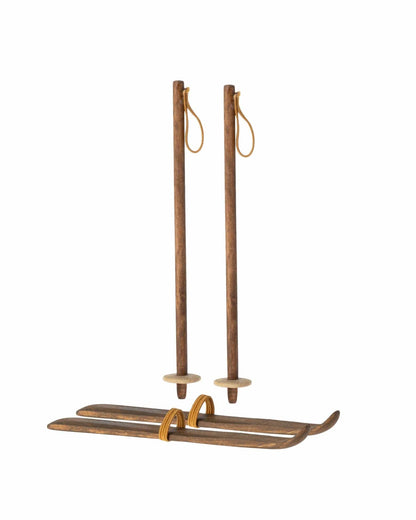 Maileg Skis + Ski Poles For Mum & Dad Mouse