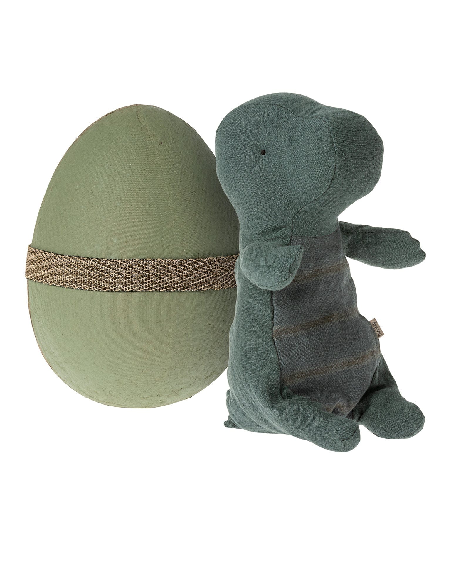 Maileg Small Gantosaurus In Egg In Dark Petrol