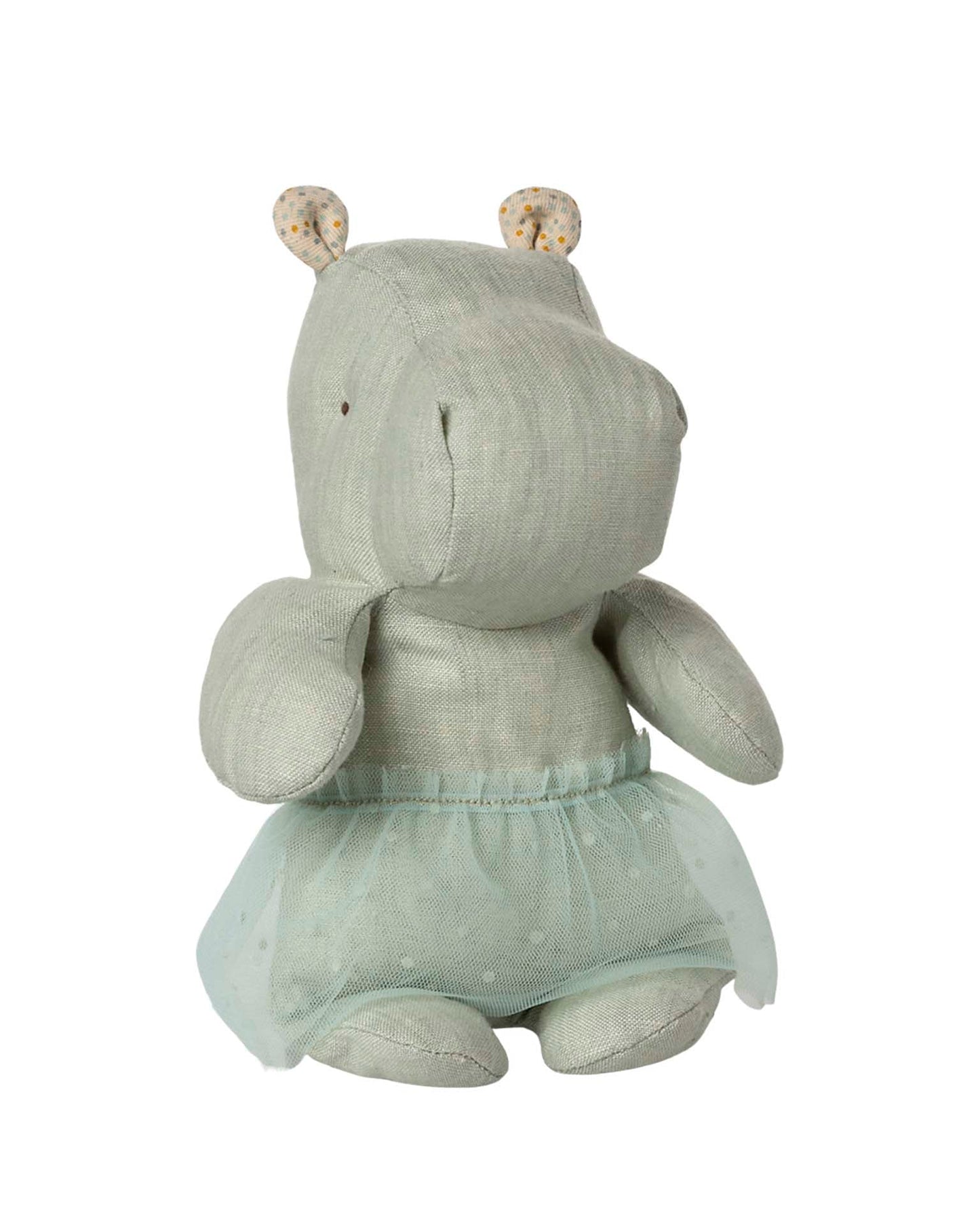 Maileg Small Hippo With Skirt In Mint