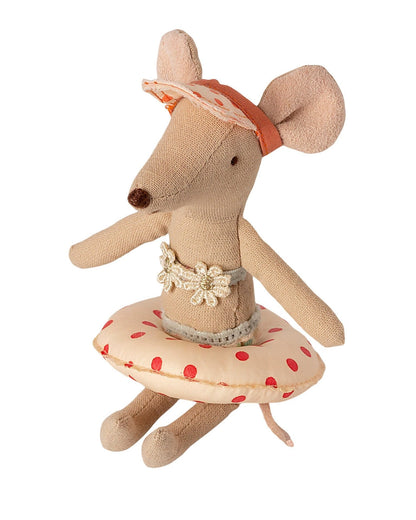 Maileg Small Mouse Float In Red Dot