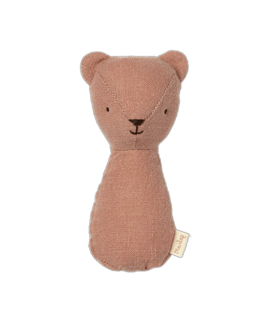 Maileg Teddy Rattle In Old Rose