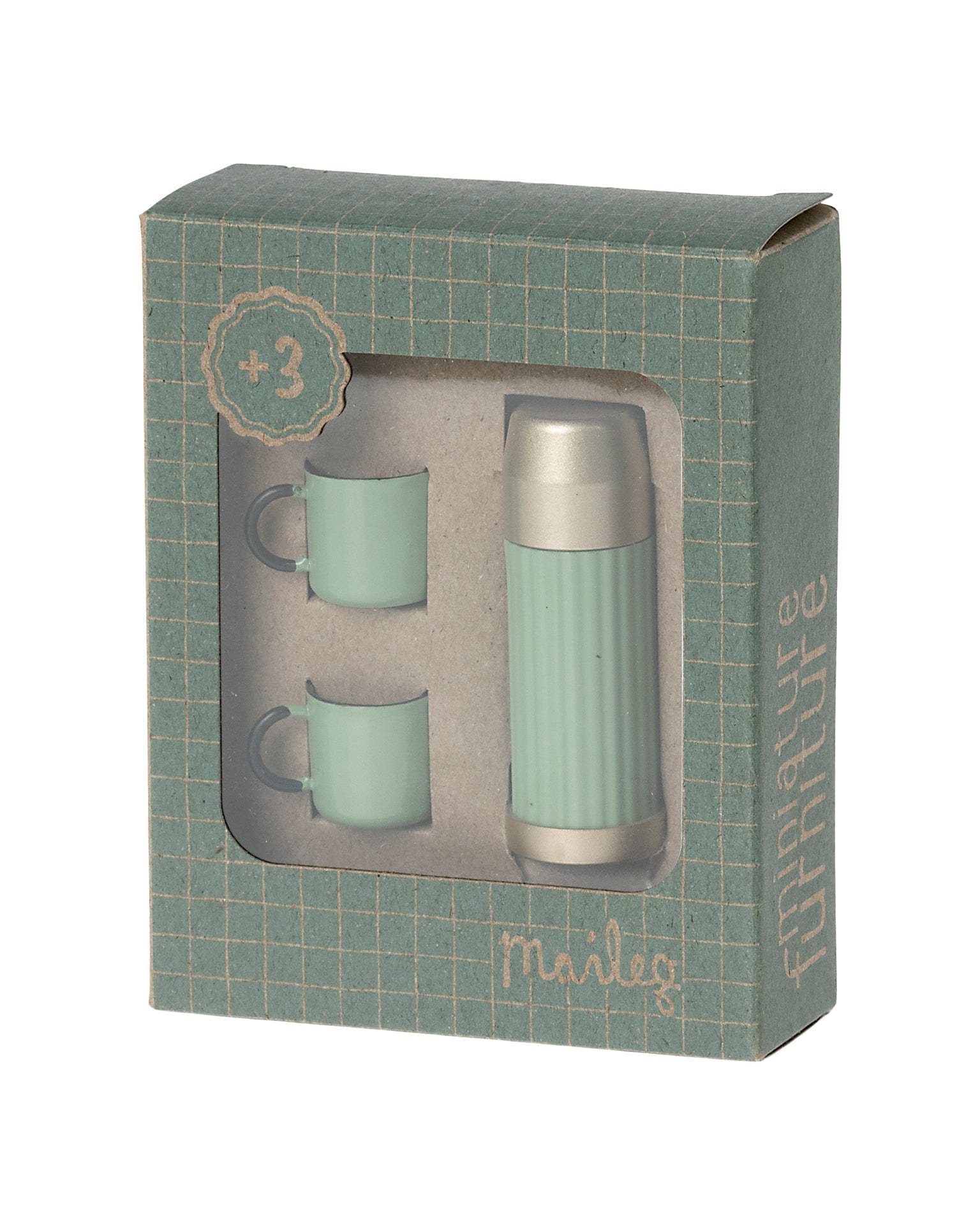Maileg Thermos And Cups In Mint