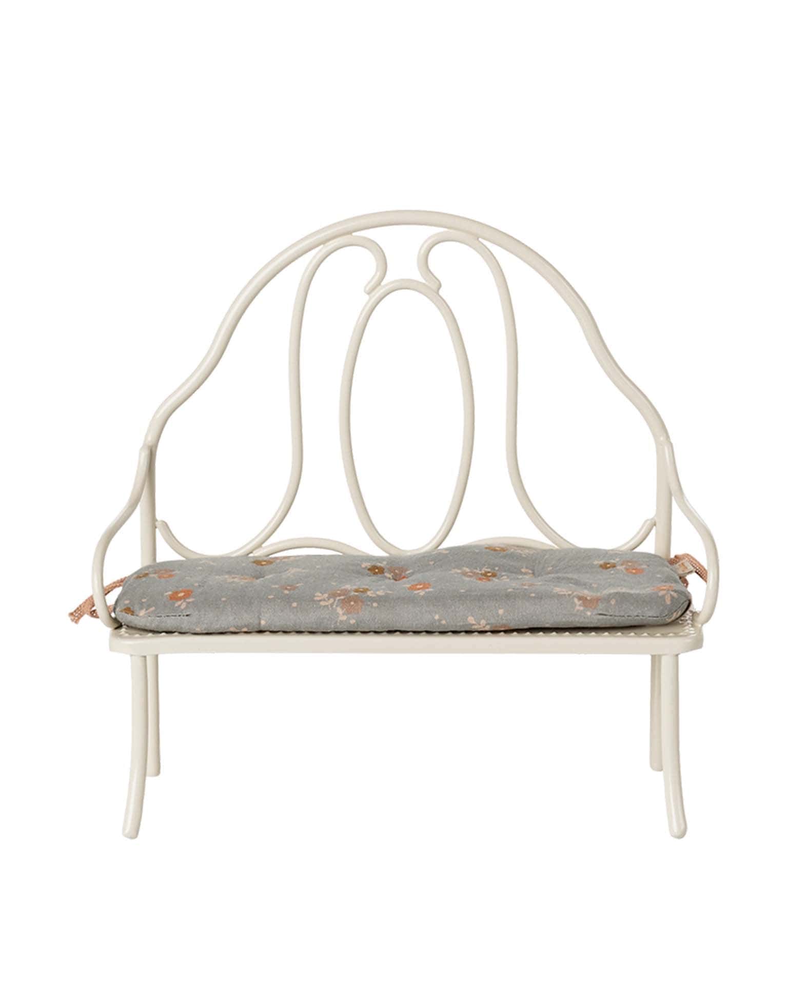 Maileg Vintage Bench, Miniature - Off White