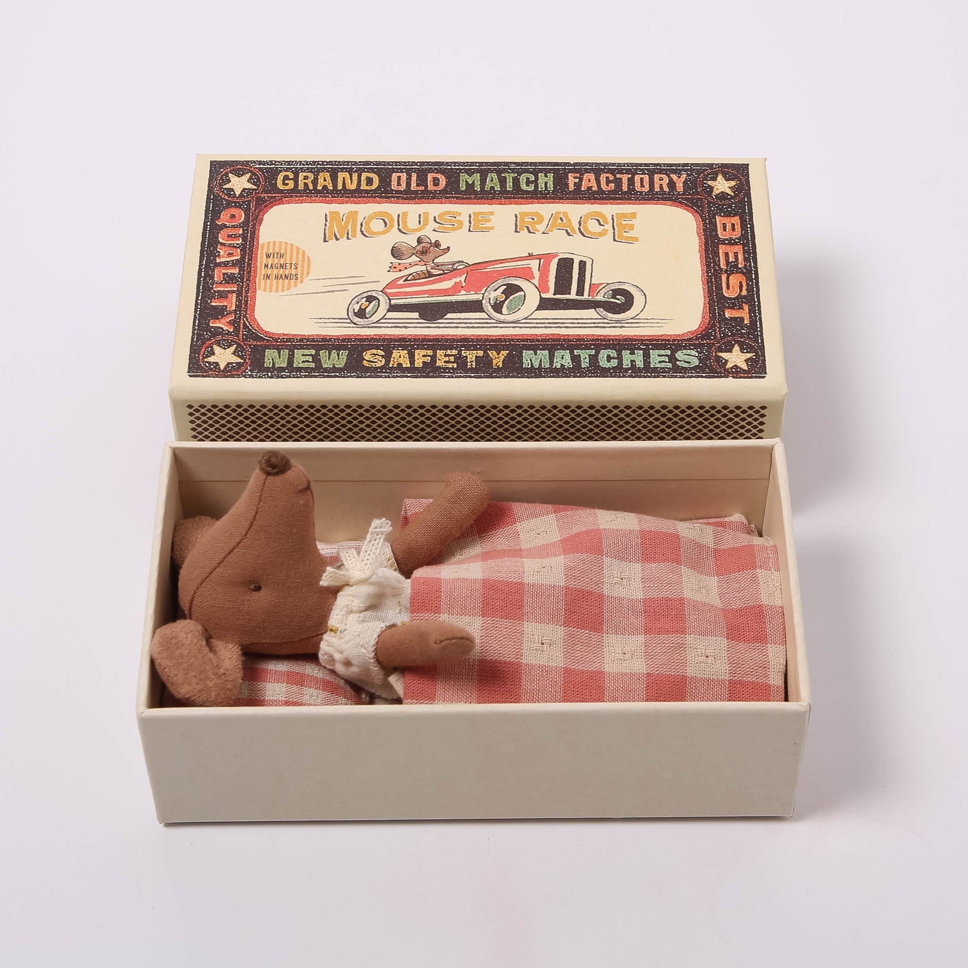 Maileg Big Sister Mouse In Matchbox | Magnets