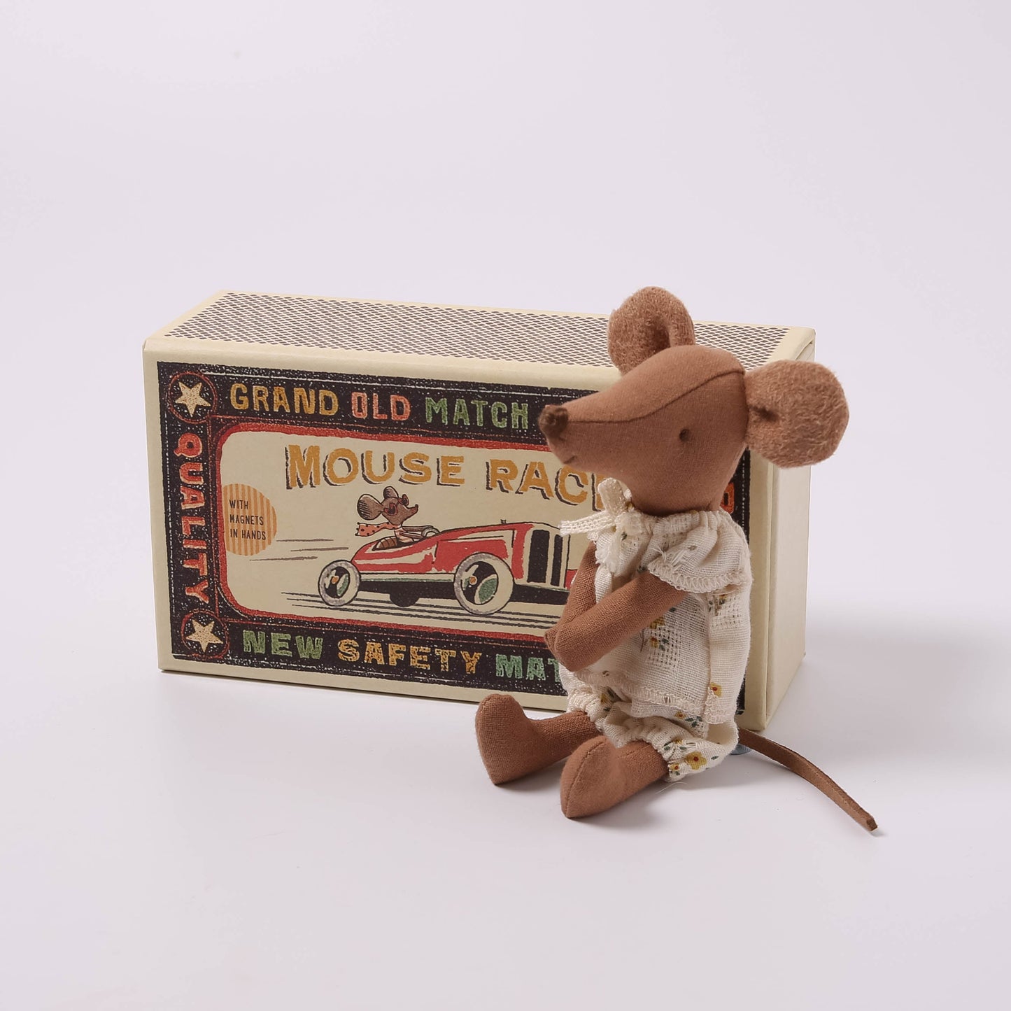 Maileg Big Sister Mouse In Matchbox | Magnets