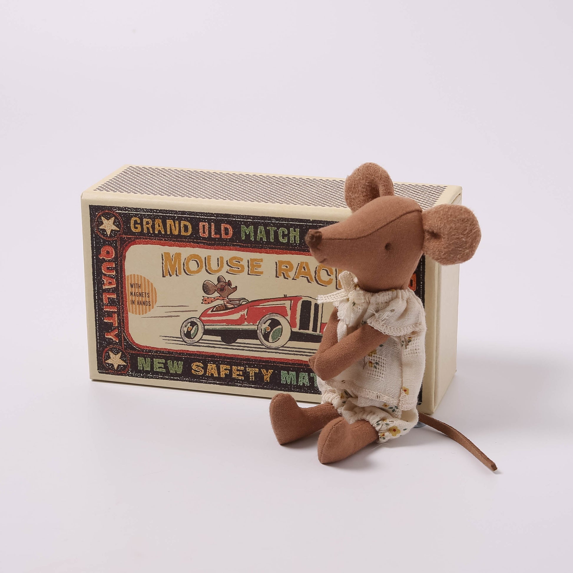 Maileg Big Sister Mouse In Matchbox | Magnets
