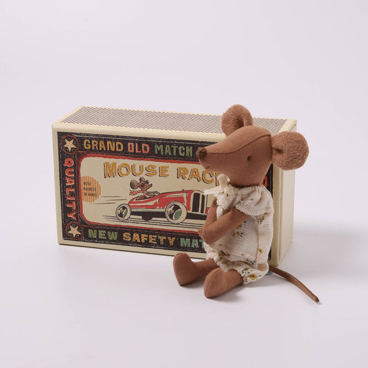 Maileg Big Sister Mouse In Matchbox | Magnets