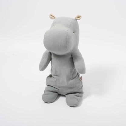 Maileg Safari Friends | Medium Hippo Chinos Green