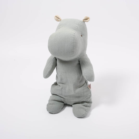 Maileg Safari Friends | Medium Hippo Chinos Green