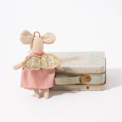 Maileg Angel Mouse In Suitcase