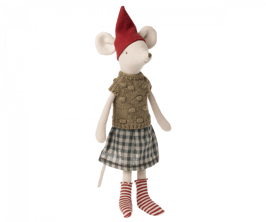  Maileg - Christmas Mouse, Medium - Girl