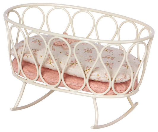  Maileg - Cradle W. Sleeping Bag, MY - Rose