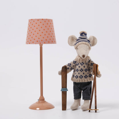 Maileg Miniature Floor Lamp | Dark Powder