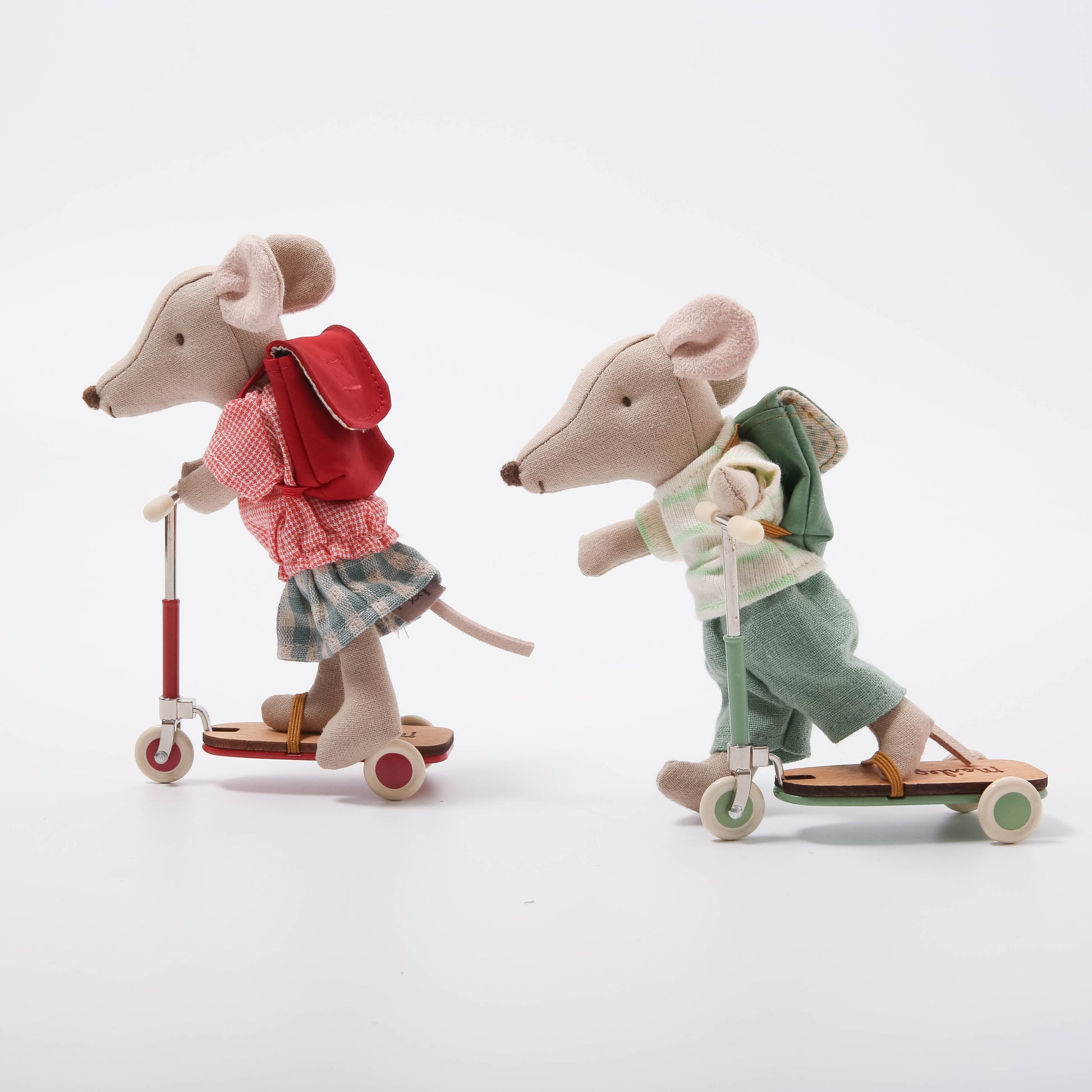 Maileg Kick Board Mouse | Red