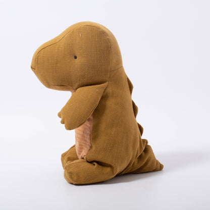 Maileg Gantosaurus In Egg Medium | Dark Ochre