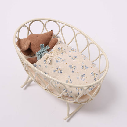 Maileg Sleepy Wakey Baby Mouse In Matchbox | Blue