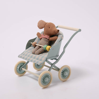 Maileg Sleepy Wakey Baby Mouse In Matchbox | Rose