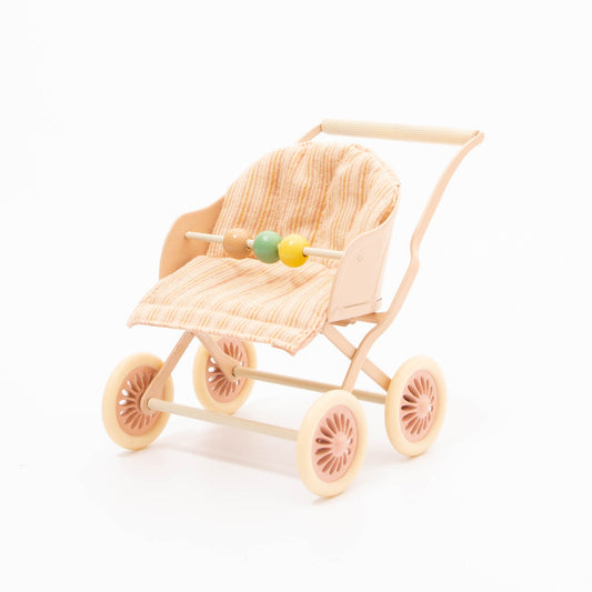 Maileg Stroller Baby Mice | Rose