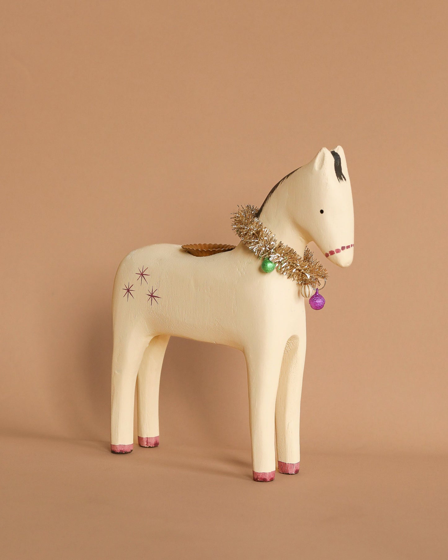  Maileg Wooden Horse Candle Holder - Large