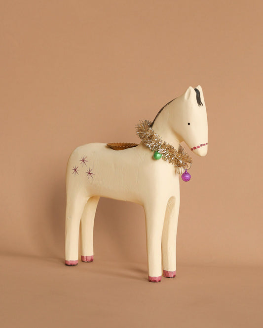  Maileg Wooden Horse Candle Holder - Large